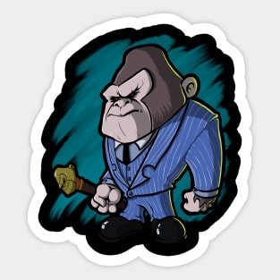 King Pin Monkey Sticker